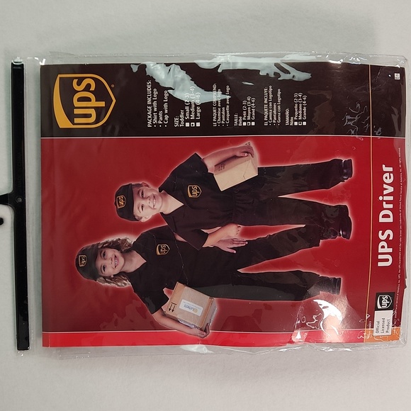 UPS Driver Costume Size 3-4 Year Old - Picture 1 of 17